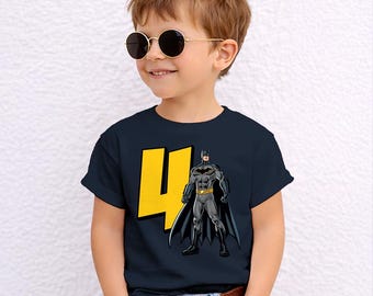 Justice League Batman Birthday Officially Licensed Birthday T-Shirt for Kids Ages 1-12