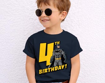 Justice League Birthday Batman Officially Licensed Birthday T-Shirt for Kids Ages 1-12