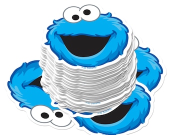 Paquete variado de pegatinas de vinilo de lujo con licencia de Barrio Sésamo (100 unidades)