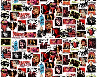 Paquete variado de pegatinas de vinilo de lujo con licencia oficial de The Lost Boys (100 unidades)