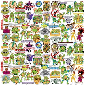 Teenage Mutant Ninja Turtles Officially Licensed Deluxe Vinyl Stickers Variety Pack - Set of 100