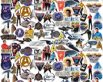 Pack variado de 100 pegatinas de vinilo de lujo con licencia oficial de Star Trek