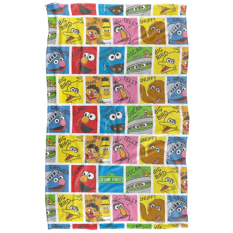 Snuffy Block Sesame Street Character Named Blocks Officially Licensed Silkytouch ...