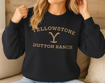 Yellowstone Officially Licensed Arched Logo Crewneck Sweatshirt