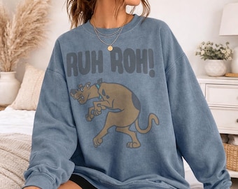 Scooby Doo! The Scoobs Officially Licensed Adult Oversized Comfort Colors T-Shirt and Crewneck Sweatshirts