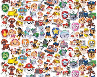 Paquete variado de 100 pegatinas de vinilo de lujo con licencia oficial de PAW Patrol