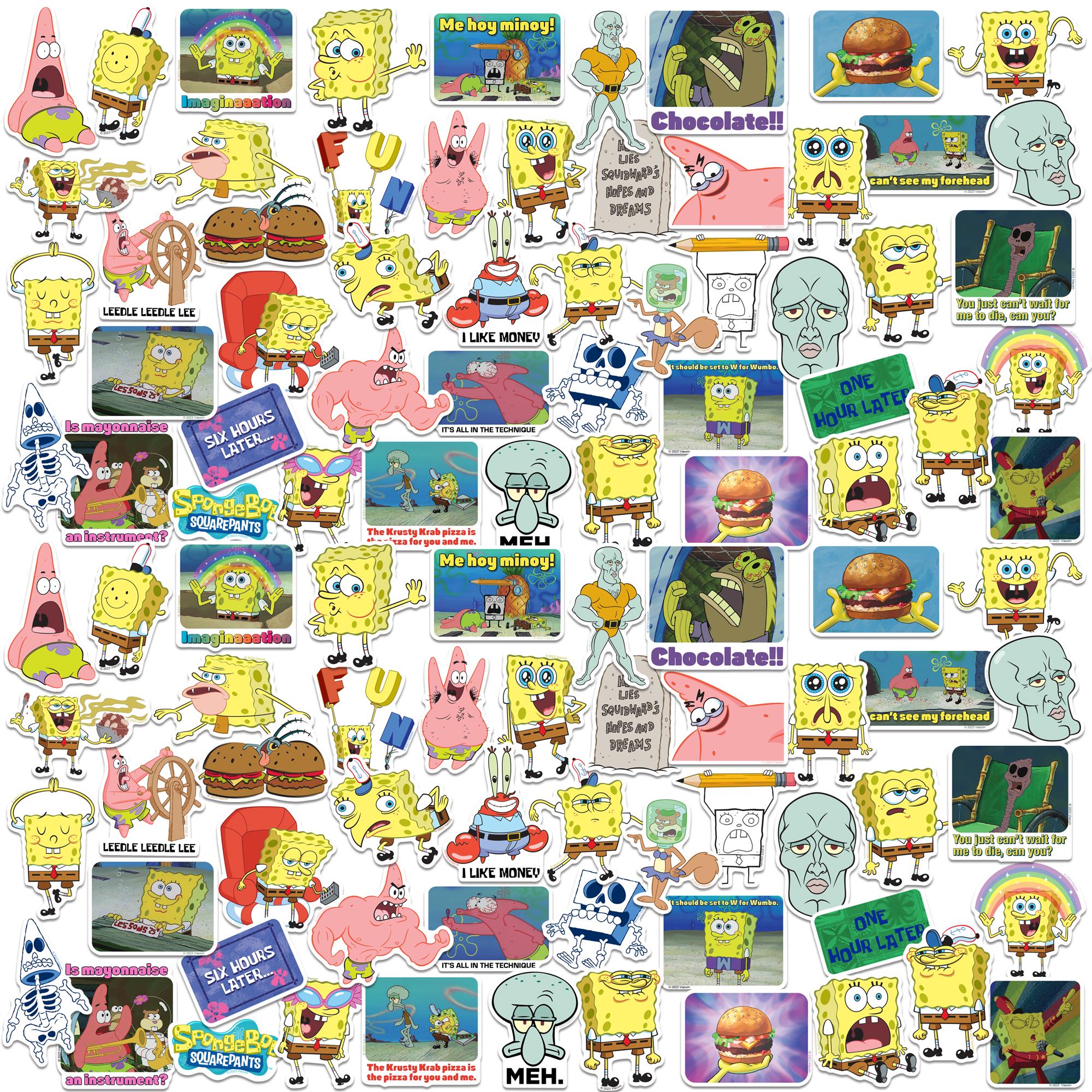 Spongebob Squarepants Officially Licensed Deluxe Vinyl Stickers Variety ...