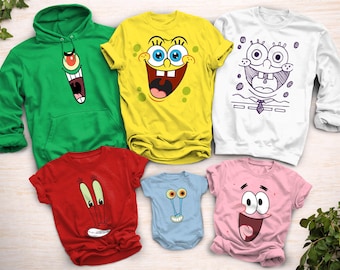 Camisetas, sudaderas y monos para bebé de la familia de Bob Esponja con licencia oficial.