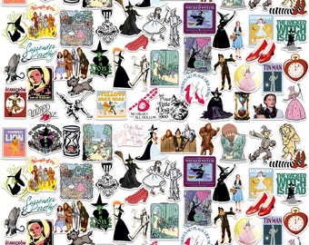The Wizard of Oz Officially Licensed Deluxe Vinyl Stickers Variety Pack - Set of 100