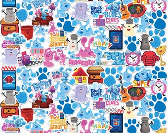 Blue's Clues Officially Licensed Deluxe Vinyl Stickers Variety Pack - Set of 100