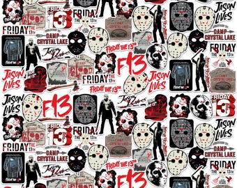 Friday The 13th Officially Licensed Deluxe Vinyl Stickers Variety Pack - Set of 100