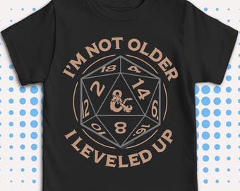 Dungeons Dragons Birthday Level Up Officially Licensed Birthday T-Shirt for Kids and Toddlers