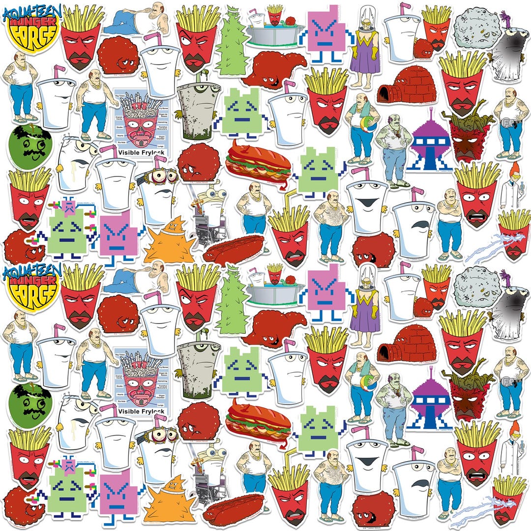 Food Hunger Sticker Aqua Teen Hunger Force Officially Licensed Deluxe Vinyl Stickers ...