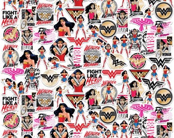 DC Comics Wonder Woman Officially Licensed Deluxe Vinyl Stickers Variety Pack - Set of 100