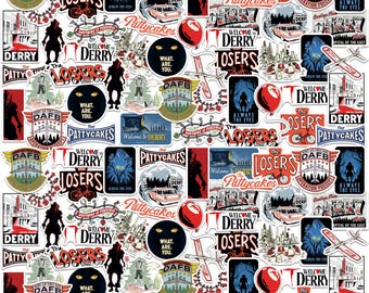Welcome to Derry Officially Licensed Deluxe Vinyl Stickers Variety Pack - Set of 100