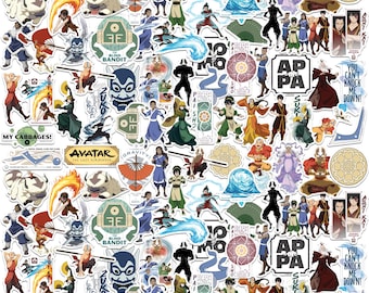 Avatar: The Last Airbender Officially Licensed Deluxe Vinyl Stickers Variety Pack - Set of 100