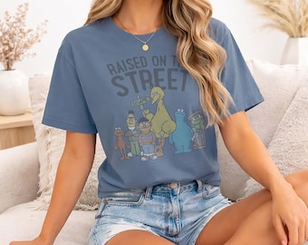 Sesame Street In My Hood Officially Licensed Comfort Colors T-Shirt & Crewneck Sweatshirt