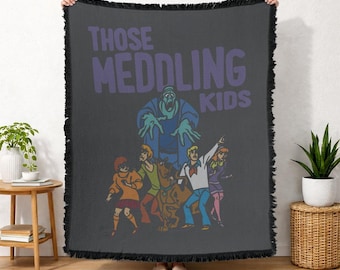 Manta tejida con licencia oficial de Scooby Doo: El Enigma Mortal, 50x60 pulgadas