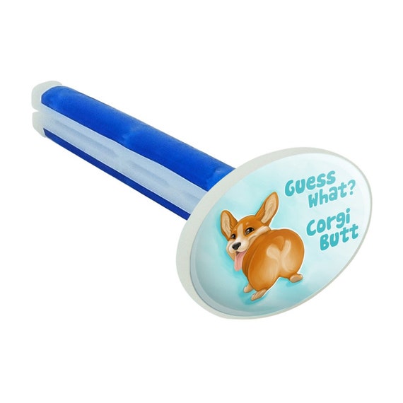 Guess What Corgi Butt Funny Joke Luggage Card Suitcase Carry-On ID Tag
