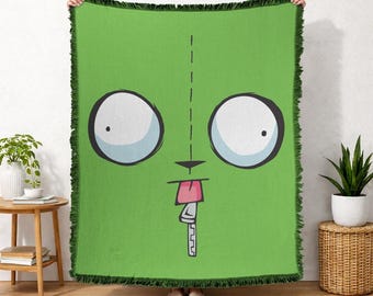 Invader Zim Gir Facel Officially Licensed Woven Tapestry 50x60 Inches