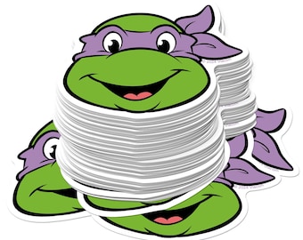 Teenage Mutant Ninja Turtles Officially Licensed Deluxe Vinyl Stickers Variety Pack - Set of 100