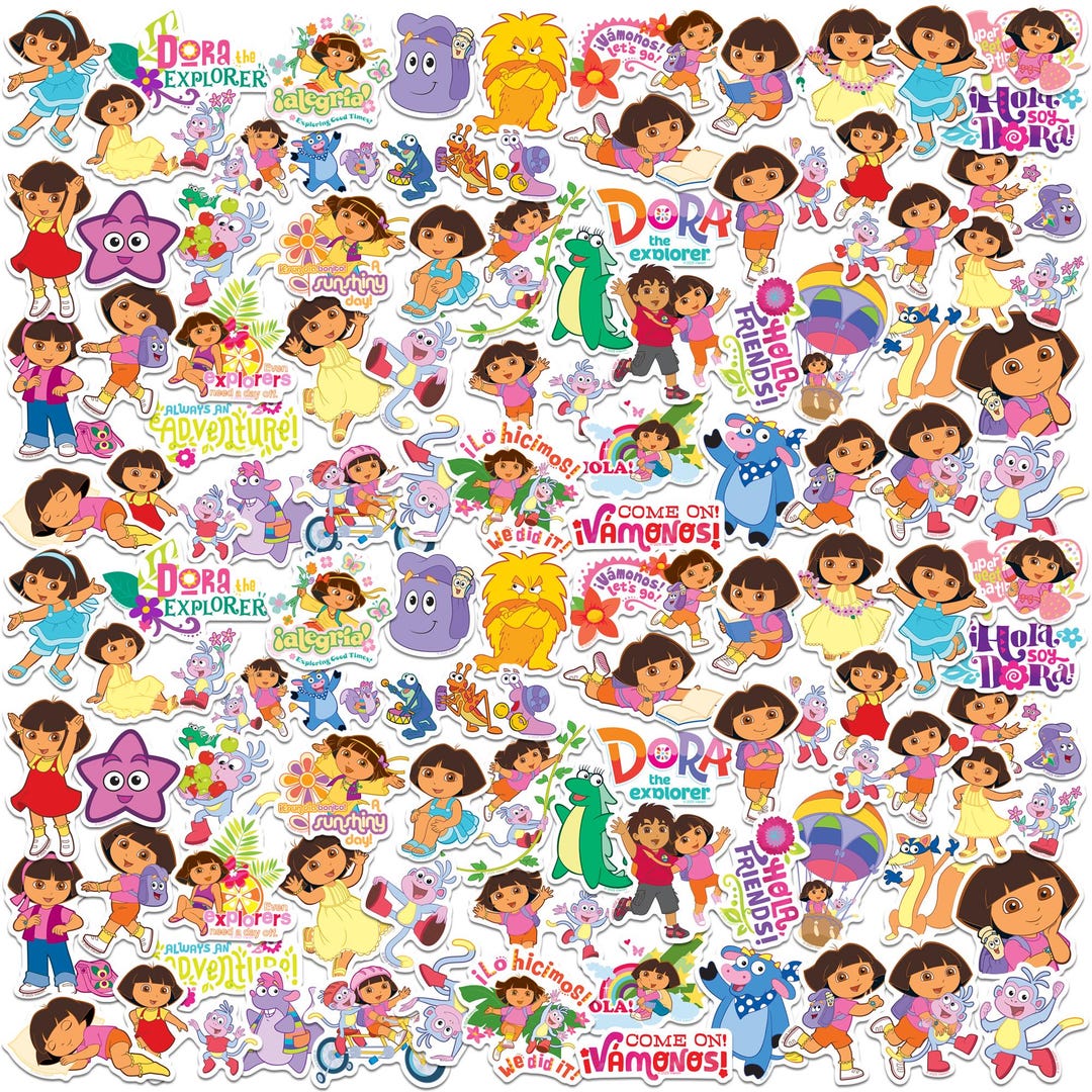 Dora the Explorer Officially Licensed Deluxe Vinyl Stickers Variety ...