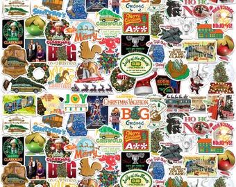 National Lampoon’s Christmas Vacation Officially Licensed Deluxe Vinyl Stickers Variety Pack - Set of 100
