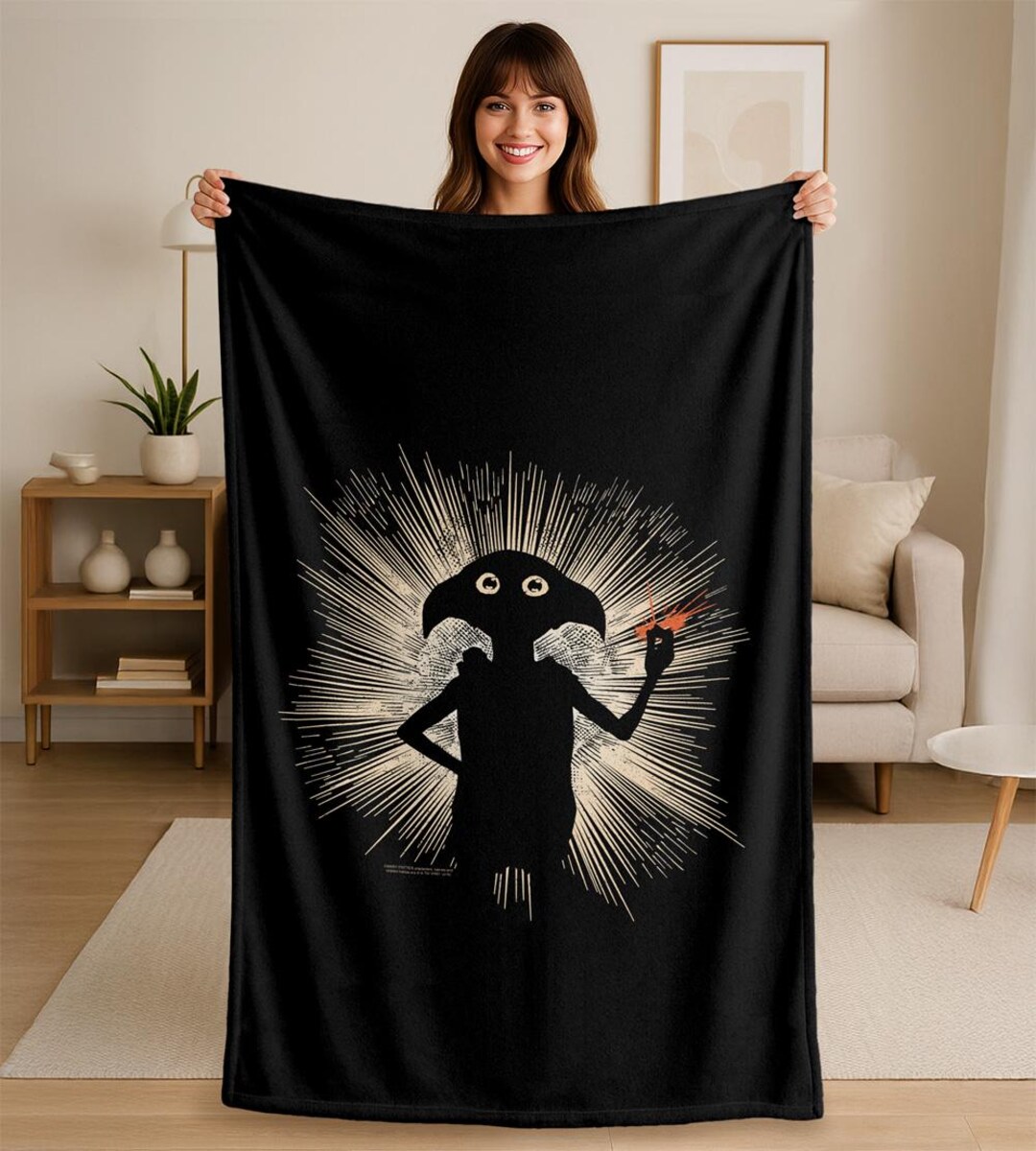Harry Potter Dobby Snapping Officially Licensed Silkytouch Blanket ...