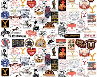 Yellowstone Officially Licensed Deluxe Vinyl Stickers Variety Pack - Set of 100