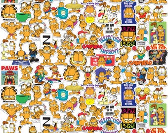 Garfield Officially Licensed Deluxe Vinyl Stickers Variety Pack - Set of 100