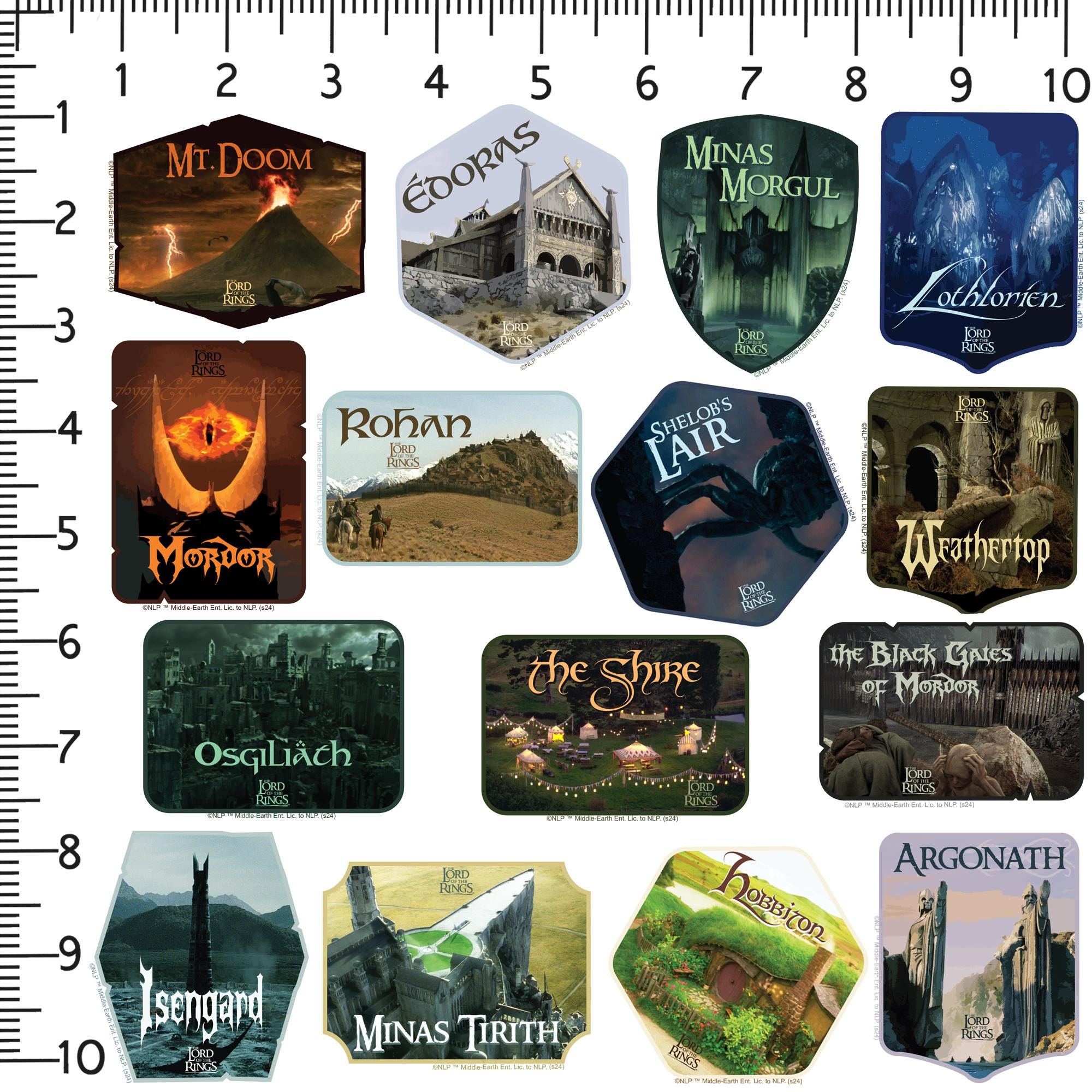 Sticker Lor Lord of the Rings Officially Licensed Deluxe Vinyl Stickers Variety ...