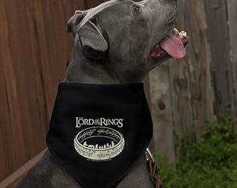 Lord of the Rings The Journey Officially Licensed Dog Pet Bandana Gift Collection