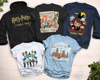 Harry Potter Hogwarts Houses Family Matching Officially Licensed Tees, Sweatshirts, Baby Snapsuits