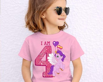My Little Pony Officially Licensed Birthday T-Shirt for Kids Ages 1-5
