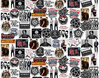 Supernatural Officially Licensed Deluxe Vinyl Stickers Variety Pack - Set of 100