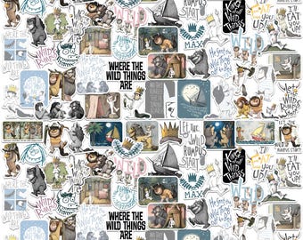 Where the Wild Things Are Officially Licensed Deluxe Vinyl Stickers Variety Pack - Set of 100