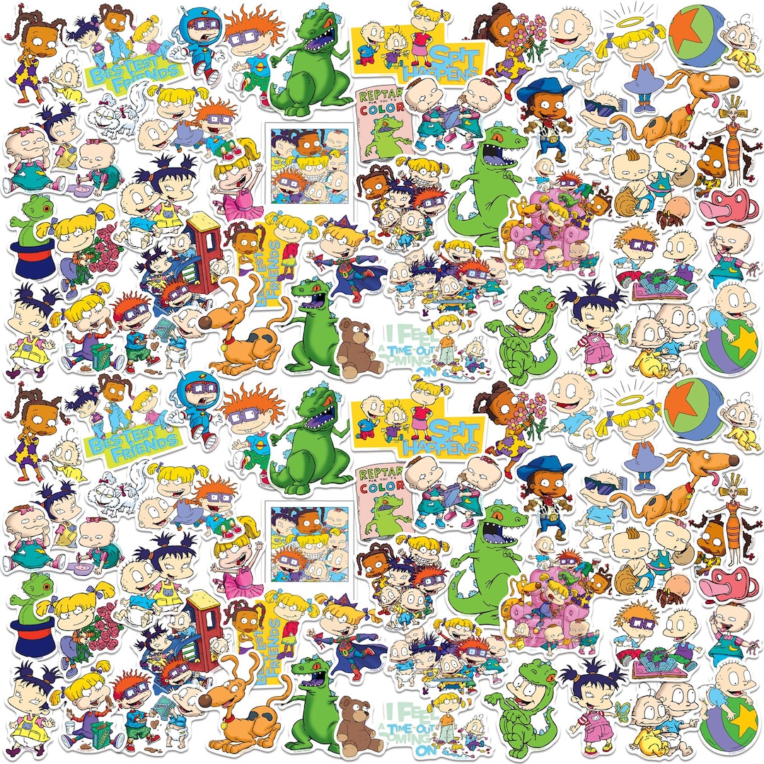 Rugrats Officially Licensed Deluxe Vinyl Stickers Variety Pack - Set of ...