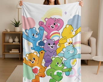 Care Bears Officially Licensed SilkyTouch Blanket 36x58 Inches