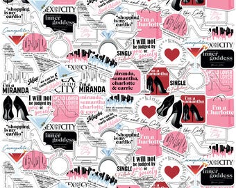 Sex and The City Officially Licensed Deluxe Vinyl Stickers Variety Pack - Set of 100