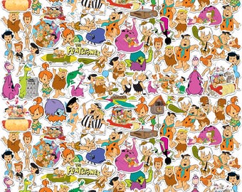 Flinstones Officially Licensed Deluxe Vinyl Stickers Variety Pack - Set of 100