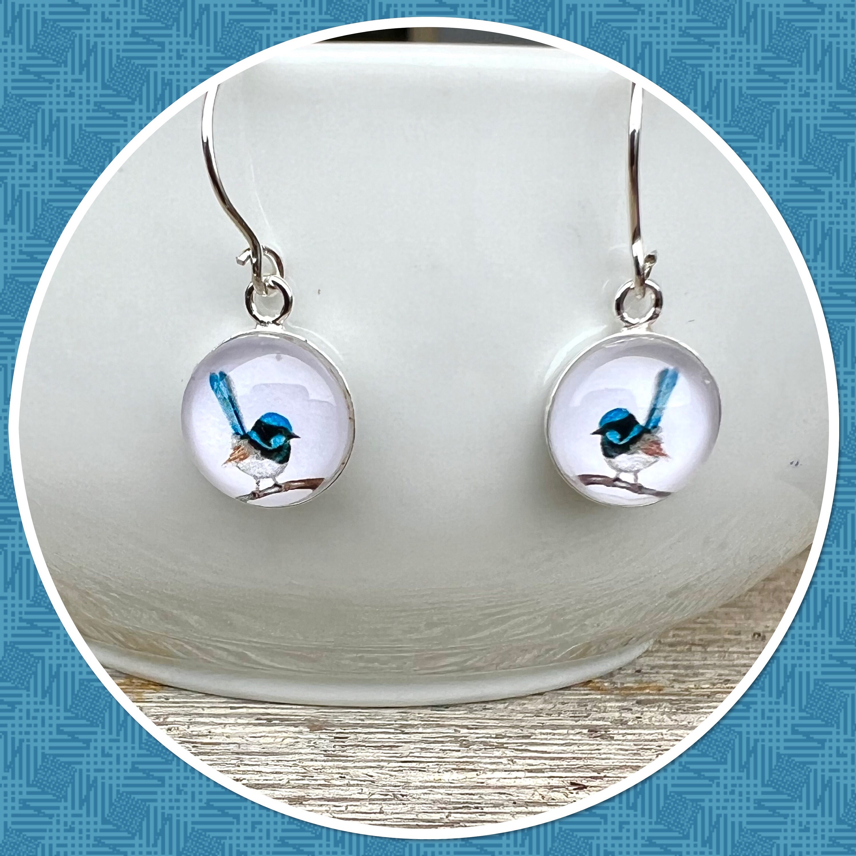 Fairy wren earrings discount