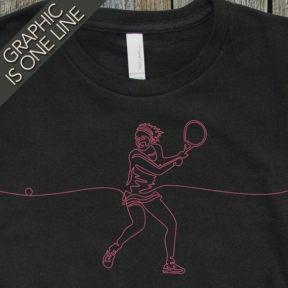 Woman's Tennis T-Shirt, Women's Tennis Tee, Gift for Lady Tennis Player, Girl's Graphic Tee Shirts, Cool T-Shirts Shirts, Girls Tennis Tees