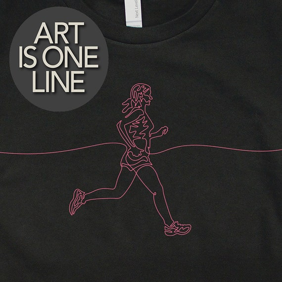 Women's Running T-Shirt, Gift for Runner, Marathon T-Shirt, Girls Running Tee, Cool T-Shirts, Jogging Tee, Running Gear, Unique Runners Gift