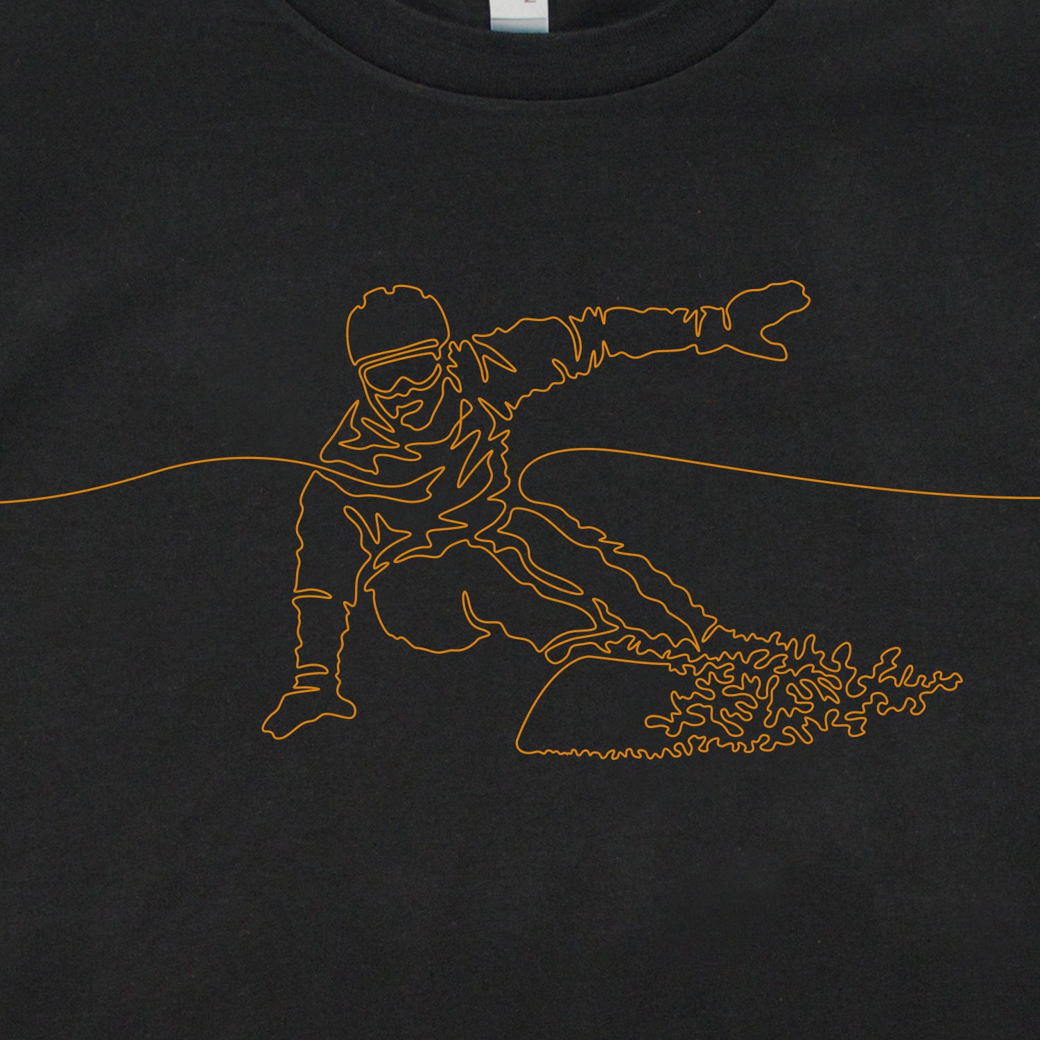 Mans Snowboarding T-Shirt, Cool Snowboarding Tee, Mens Snowboarding Tee