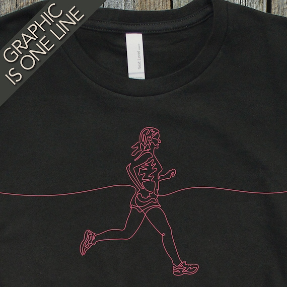 Women's Running T-Shirt, Gift for Runner, Marathon T-Shirt, Girls Running Tee, Cool T-Shirts, Jogging Tee, Running Gear, Unique Runners Gift
