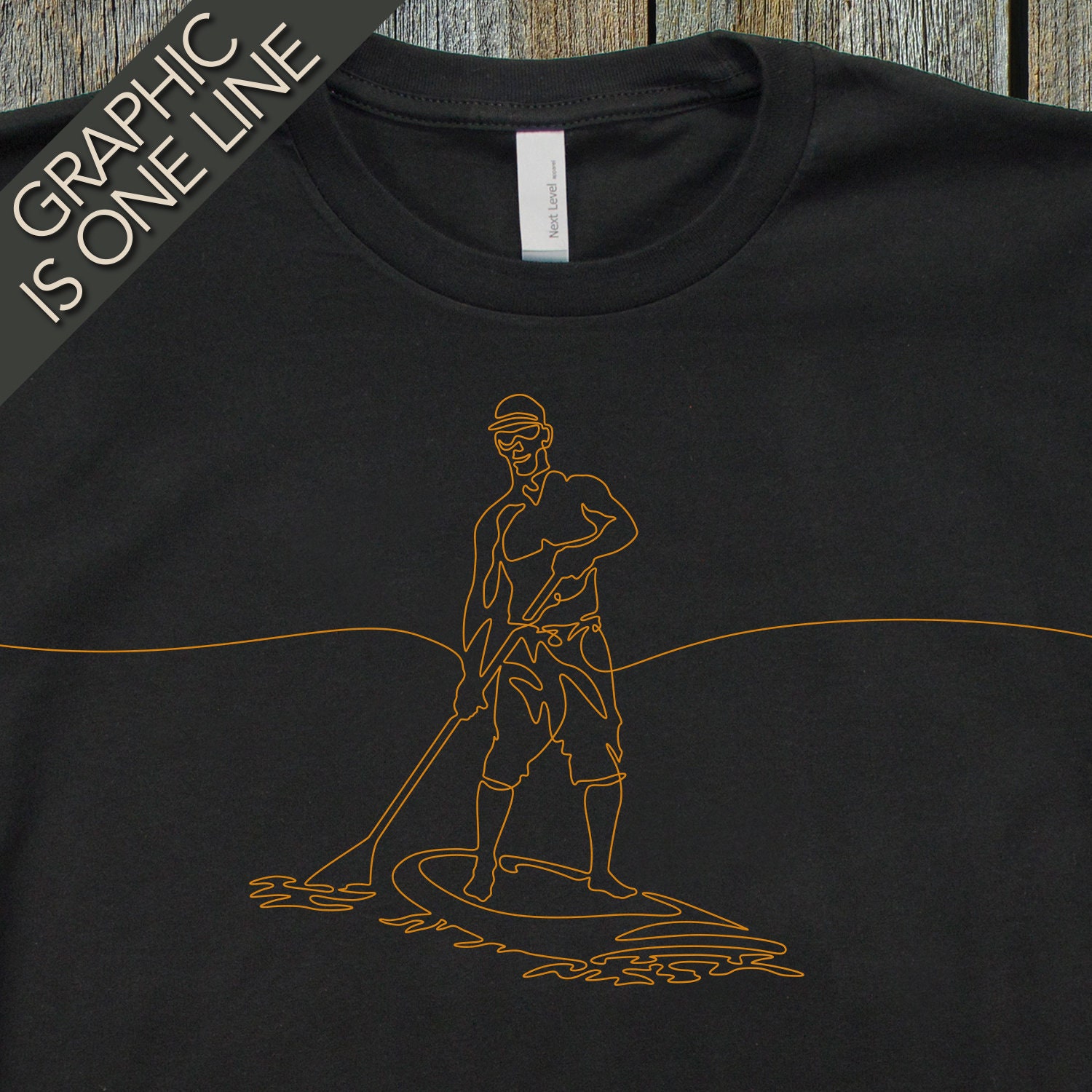 Mans Paddle Boarding T Shirt, Mens Paddle Boarding Shirt, Paddle