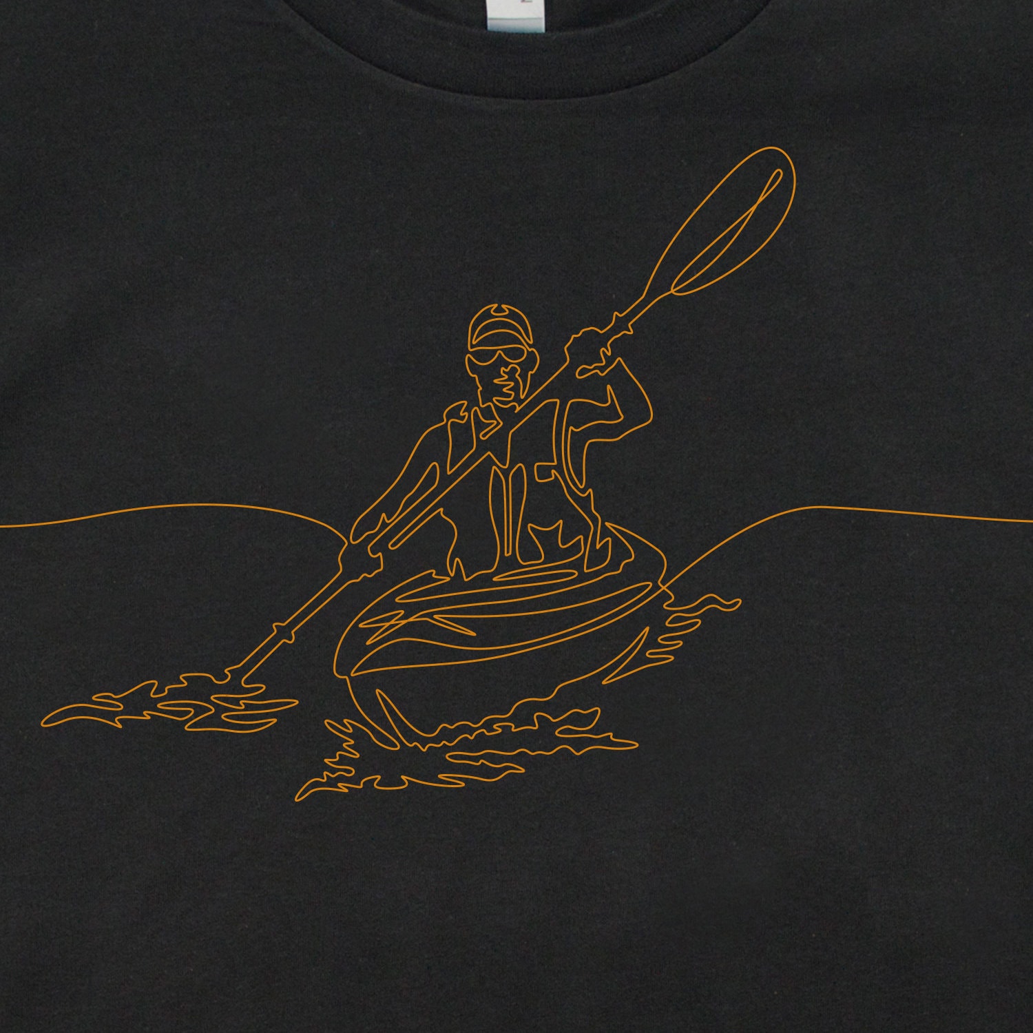 Mans Kayaking TShirt, Mens Kayak Tee, Kayaker Shirt, Guys Kayaker T