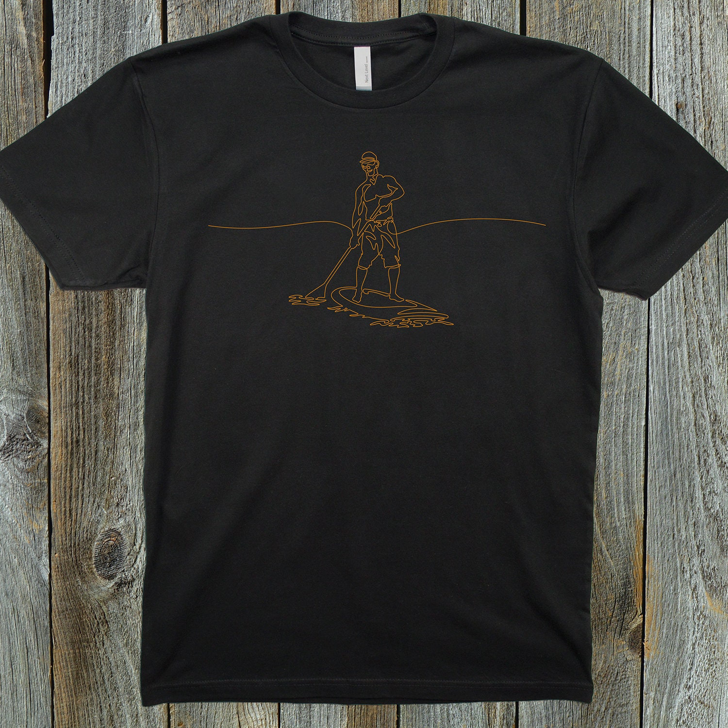 Mans Paddle Boarding T Shirt, Mens Paddle Boarding Shirt, Paddle