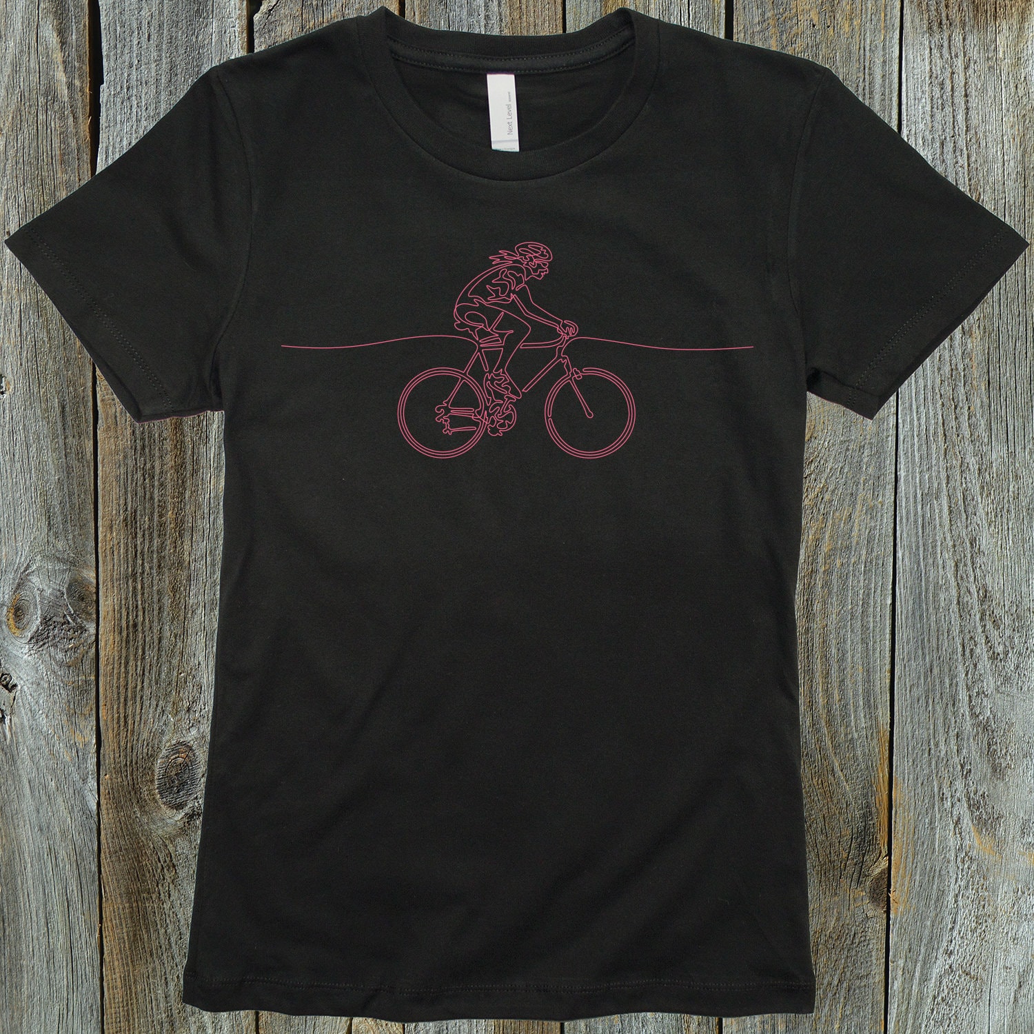 Woman's Cycling TShirt, Gift for Girl Cyclist, Ladies Cycling TShirt