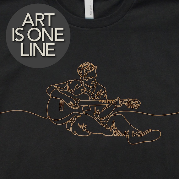 Guitar T-shirt, Mens Guitar Tee, Gift for Guitarist, Shirt for Guitar Player, Mans Guitar Tees, Cool Guitar T-Shirt, Guitar Graphic T-shirts